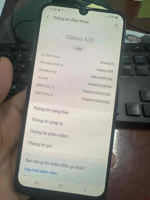 Samsung Galaxy A30 zin alll