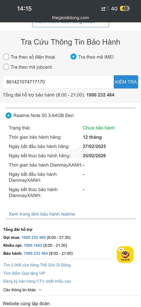 Cần bán realme note 50. Mua bán Điện thoại tại Huyện Tư Nghĩa Quảng Ngãi được đăng bởi Anh Bang hình 1