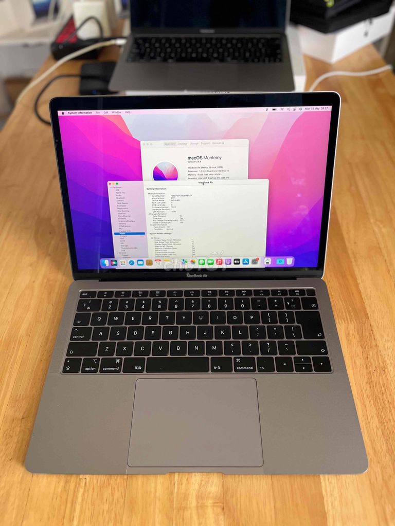 Apple MacBook Air 2018 i5 16GB/512GB. Mua bán Laptop tại Quận Sơn Trà Đà Nẵng được đăng bởi BƠ BƯ Macbook Cũ hình 1