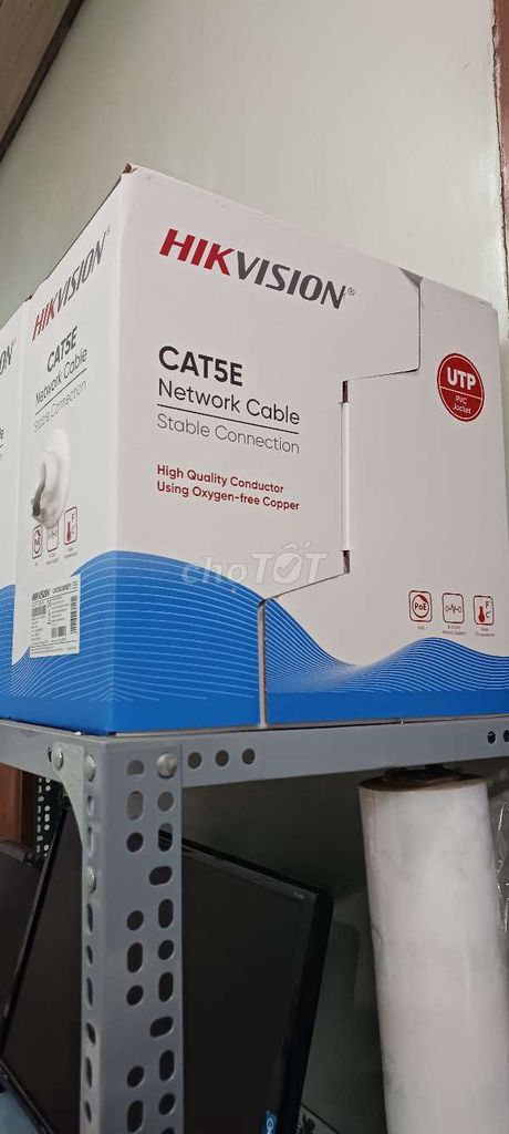 Cáp mạng Hikvision DS-1LN5UEC0 Cat5e. Mua bán Phụ kiện (Màn hình, Chuột...) tại Huyện Mỏ Cày Bắc Bến Tre được đăng bởi Thanh Lý Tháo Dỡ Văn Phòng Tận Nơi hình 1