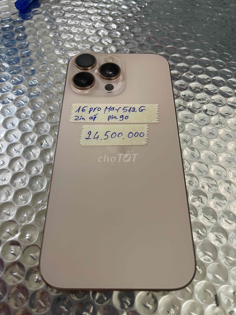 Iphone 16 Pro Max 512gb sa mạc mã VN zin áp đẹp 99. Mua bán Điện thoại tại Quận Ninh Kiều Cần Thơ được đăng bởi Cầm Đồ Anh Quý hình 1