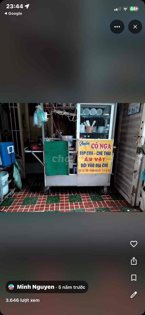 Xe bán hàng sắt 1m2x70cm. Mua bán Đồ chuyên dụng, Giống nuôi trồng tại Quận Gò Vấp Tp Hồ Chí Minh được đăng bởi Ngọc Phước hình 1