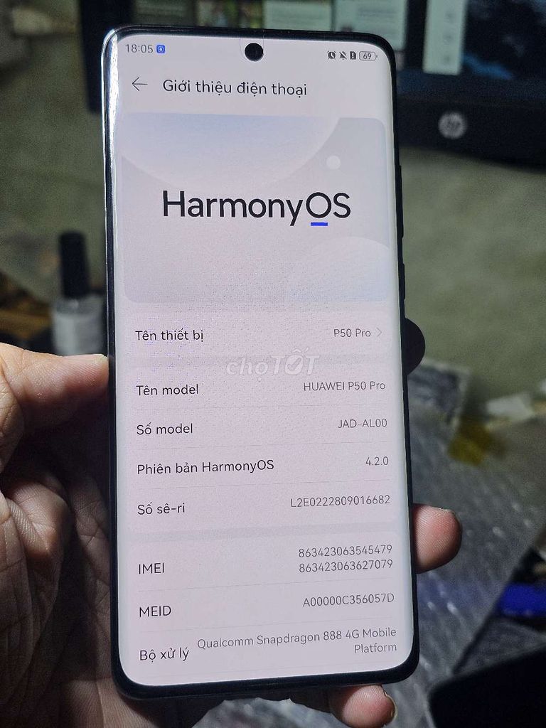 Huawei P50 Pro 256GB đẹp 99% zin toàn bộ giá rẻ . Mua bán Điện thoại tại Quận 8 Tp Hồ Chí Minh được đăng bởi Thiên Hòa mobile  hình 1