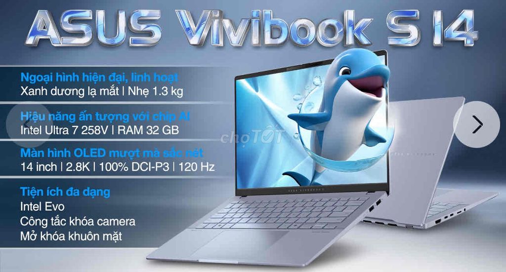 Asus Vivobook S14 S5406SA iUltra7 14 OLED. Mua bán Laptop tại Thành phố Thủ Đức Tp Hồ Chí Minh được đăng bởi Huỳnh Viết Bình hình 1
