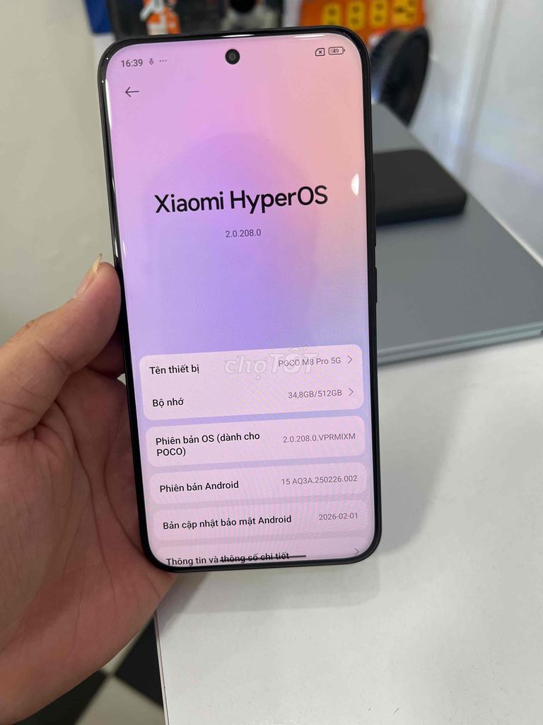 POCO M8 Pro 5G 12GB/512GB Đen. Mua bán Điện thoại tại Quận Đống Đa Hà Nội được đăng bởi iClean Shop Văn hình 1
