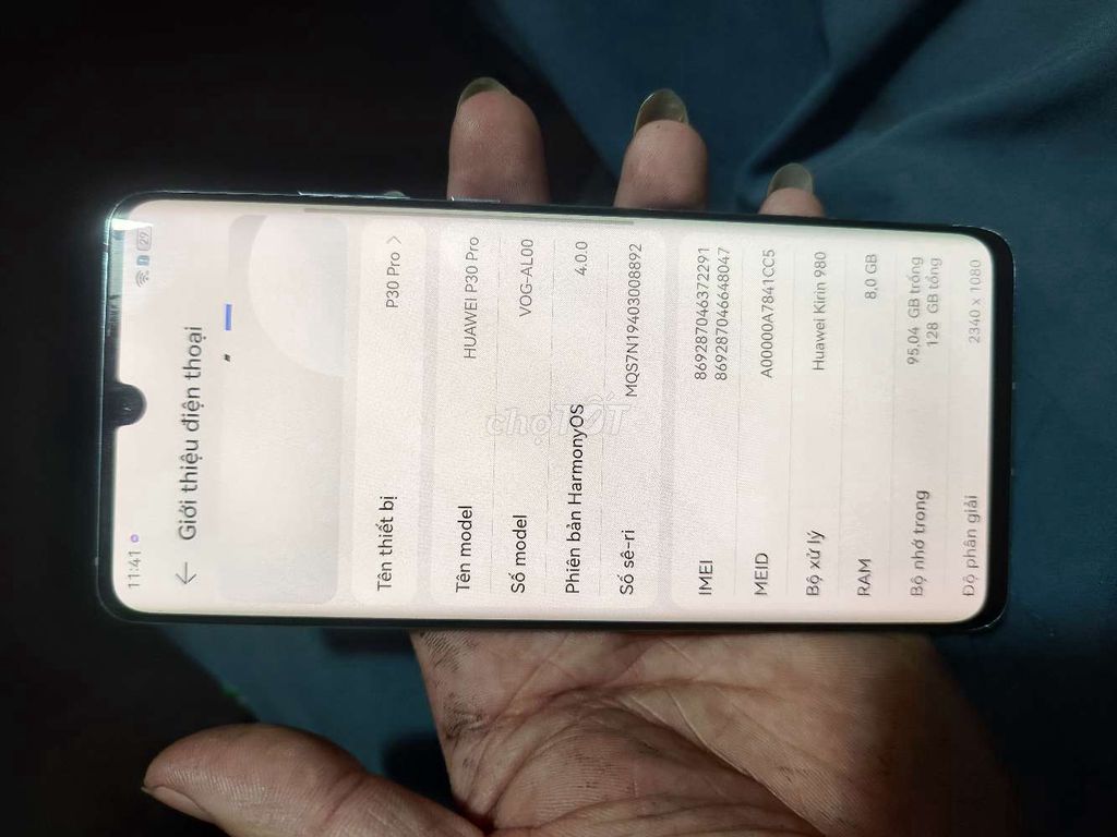 Huawei p30 pro ram 8 128g màn main zin