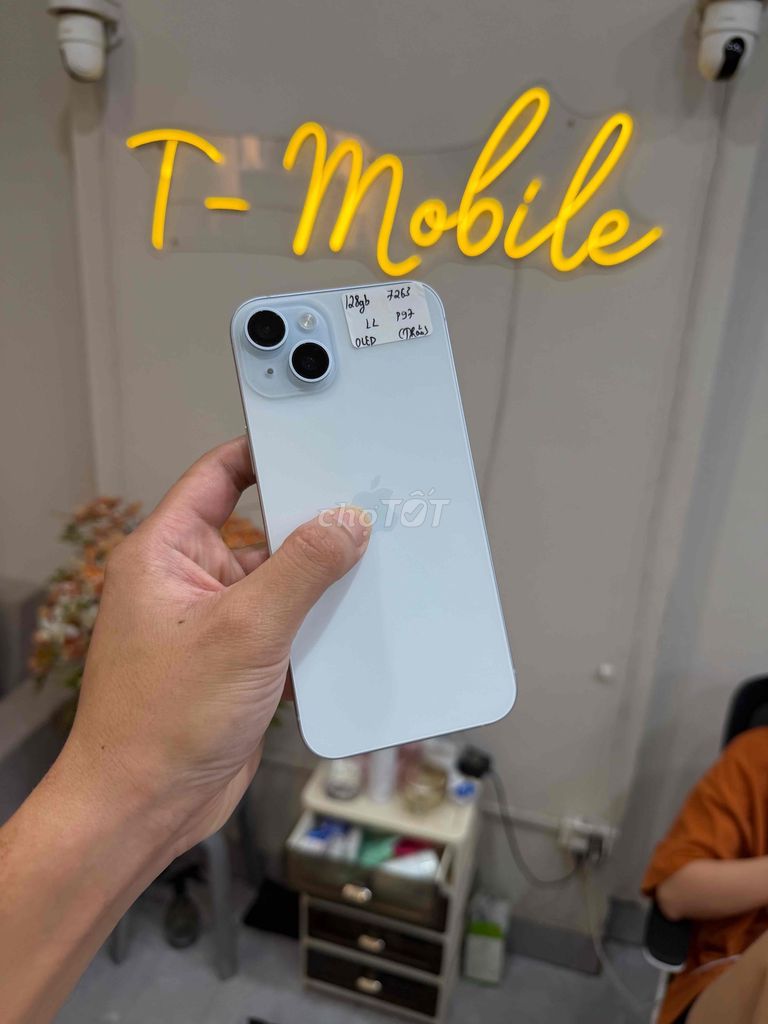 15 Plus 128Gb Quốc Tế màn oled ko báo pin 97%. Mua bán Điện thoại tại Quận Thanh Xuân Hà Nội được đăng bởi Ngô Tráng T Mobile hình 1
