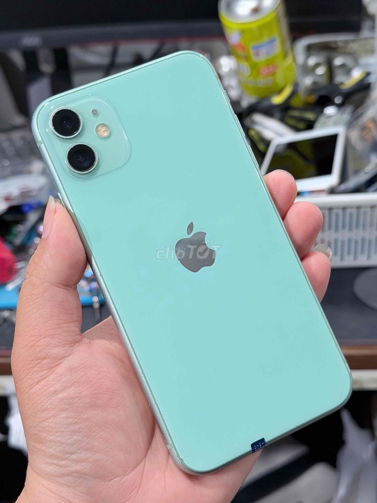 11-128gb xanh full p100% Bán có Gl + Góp icloud. Mua bán Điện thoại tại Thành phố Biên Hòa Đồng Nai được đăng bởi HUNG  hình 1
