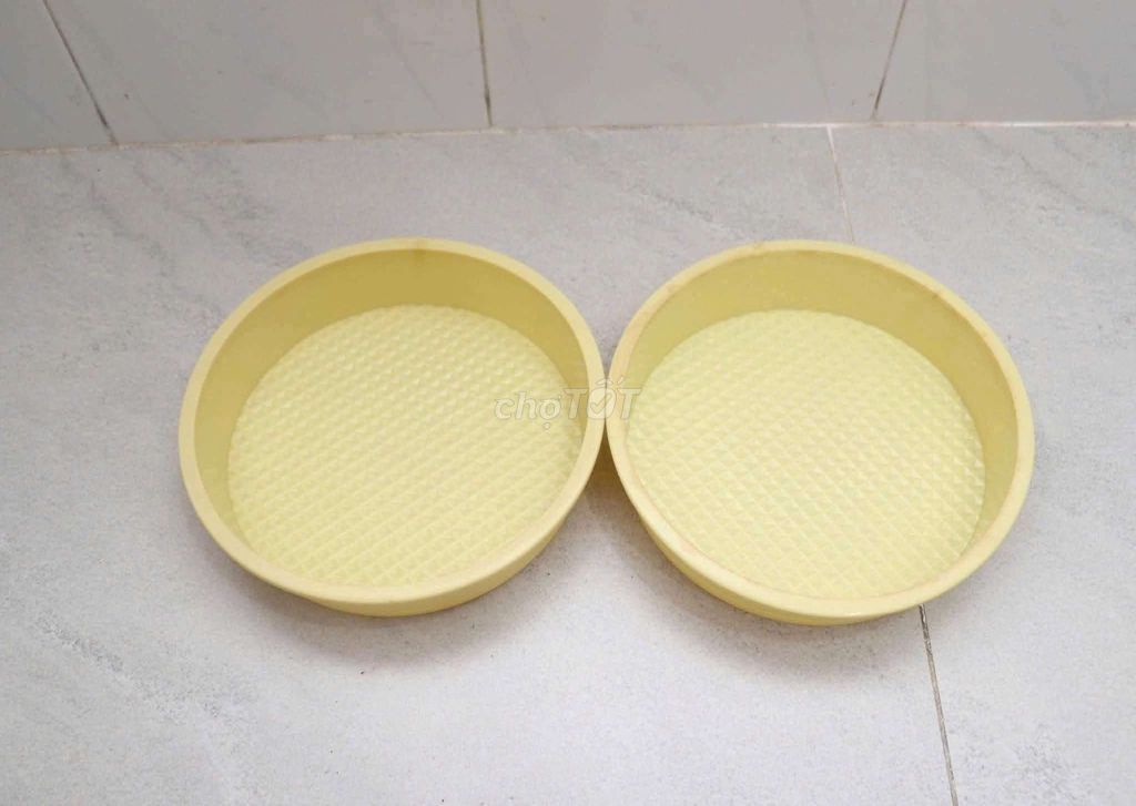 Khay Silicon Nhật Bản Vàng nhạt 20cm. Mua bán Dụng cụ nhà bếp tại Quận 6 Tp Hồ Chí Minh được đăng bởi QA hình 1