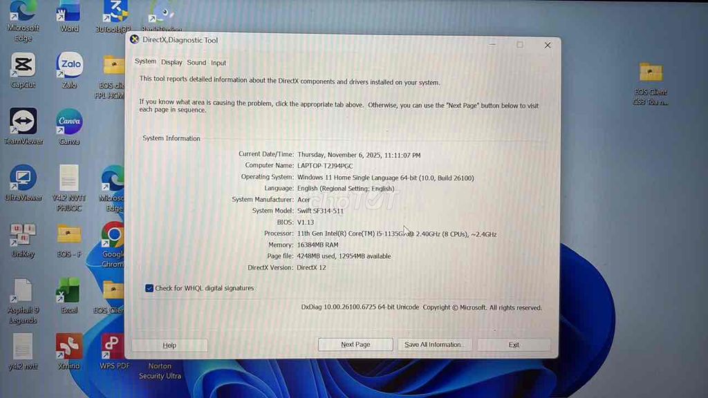 Acer Swift 3 SF314-511 i5 16GB. Mua bán Laptop tại Quận 12 Tp Hồ Chí Minh được đăng bởi Binh Dang hình 1