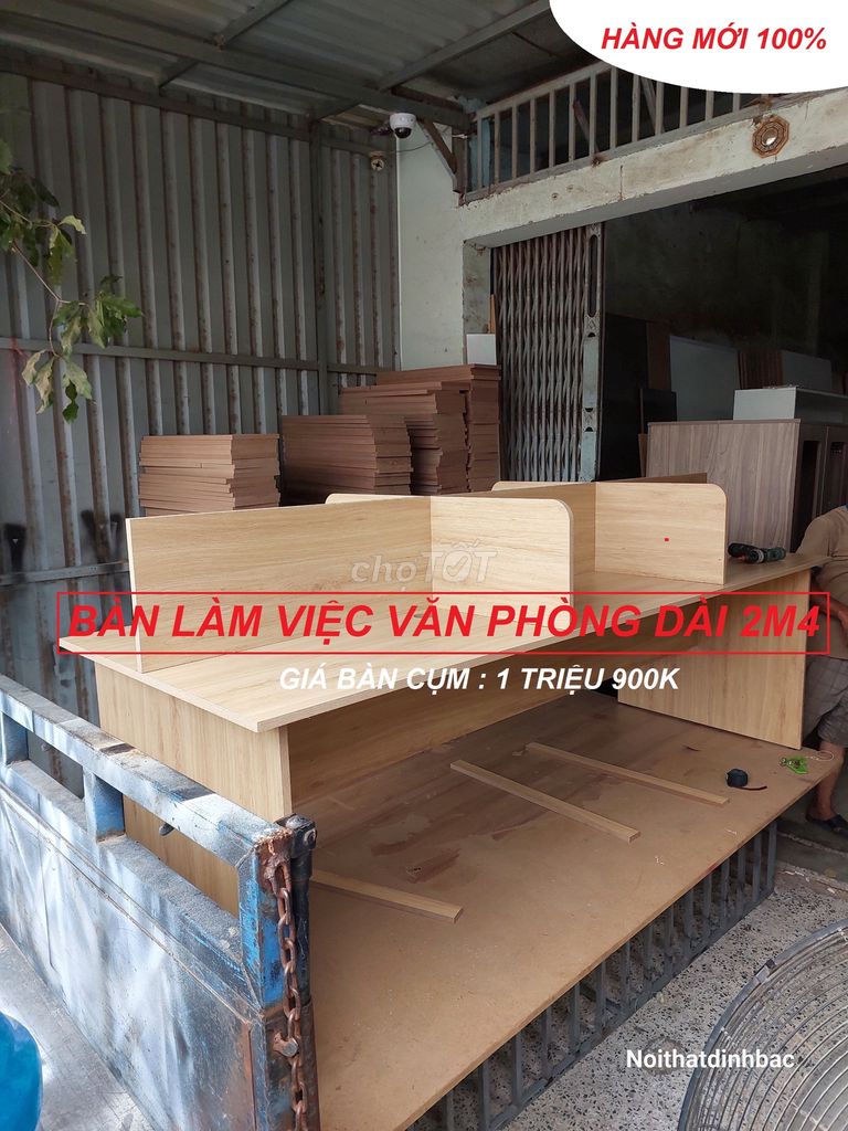 BÀN CỤM NHÓM VĂN PHÒNG ( MDF ) VÁCH NGĂN