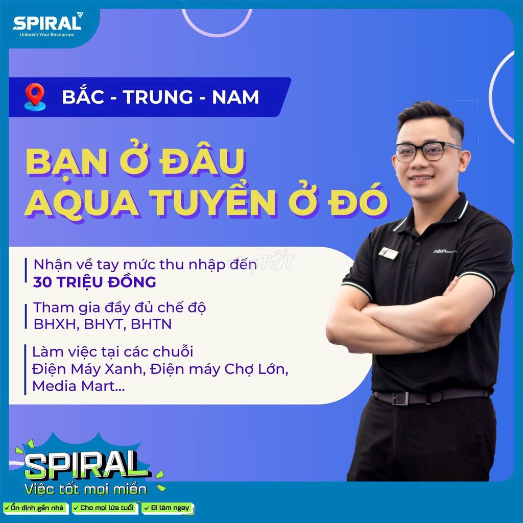 AQUA TUYỂN NHÂN VIÊN BÁN HÀNG