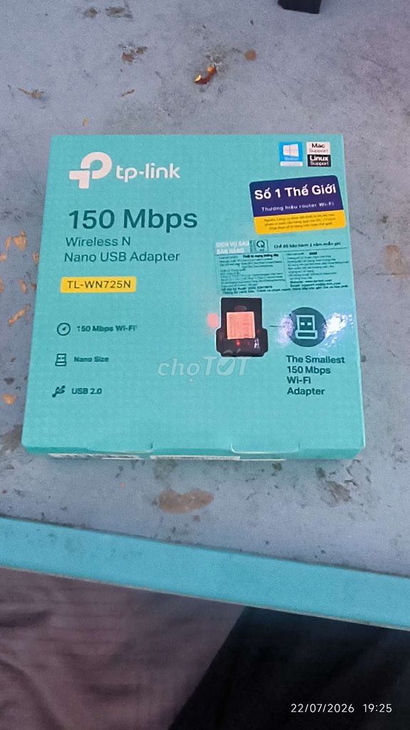 TP-Link TL-WN725N USB Wifi Adapter. Mua bán Phụ kiện (Màn hình, Chuột...) tại Huyện Thanh Trì Hà Nội được đăng bởi Nguyễn Xuân Độ hình 1