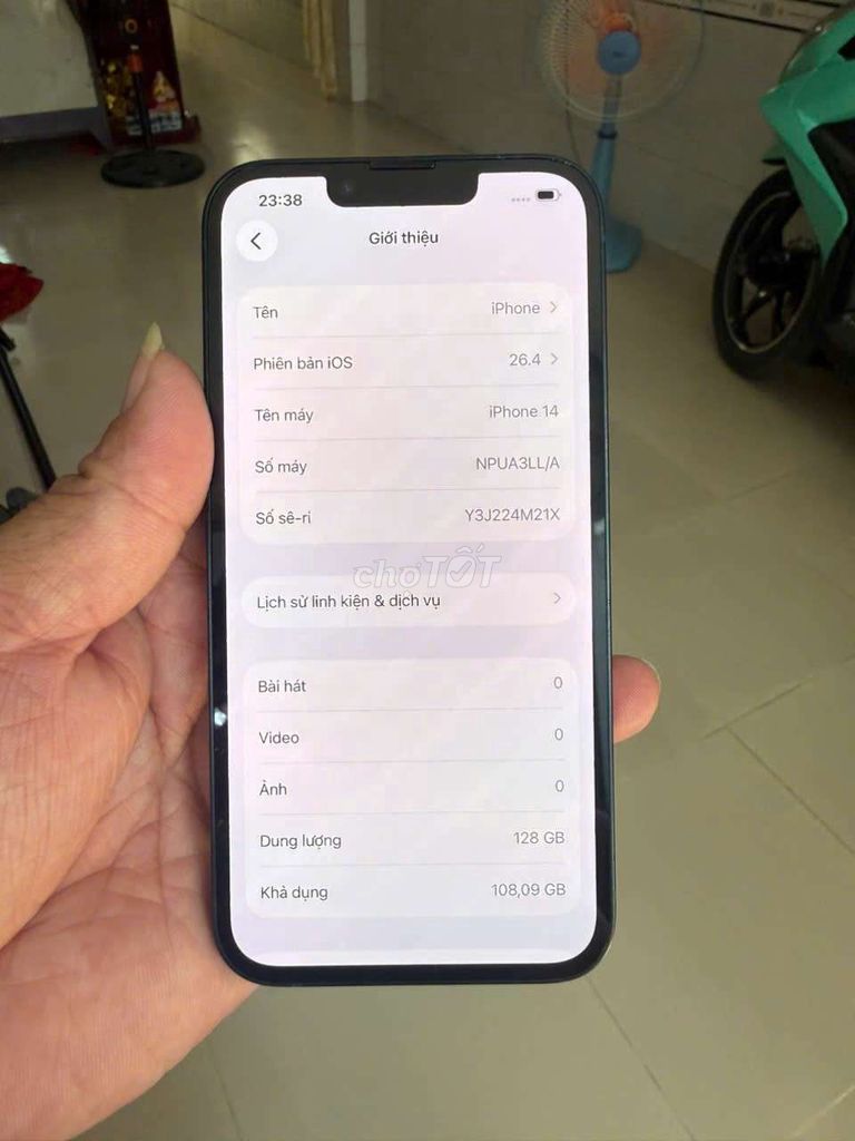 iPhone 14 128GB đẹp 98% giá rẻ . Mua bán Điện thoại tại Quận 8 Tp Hồ Chí Minh được đăng bởi Thiên Hòa mobile  hình 1