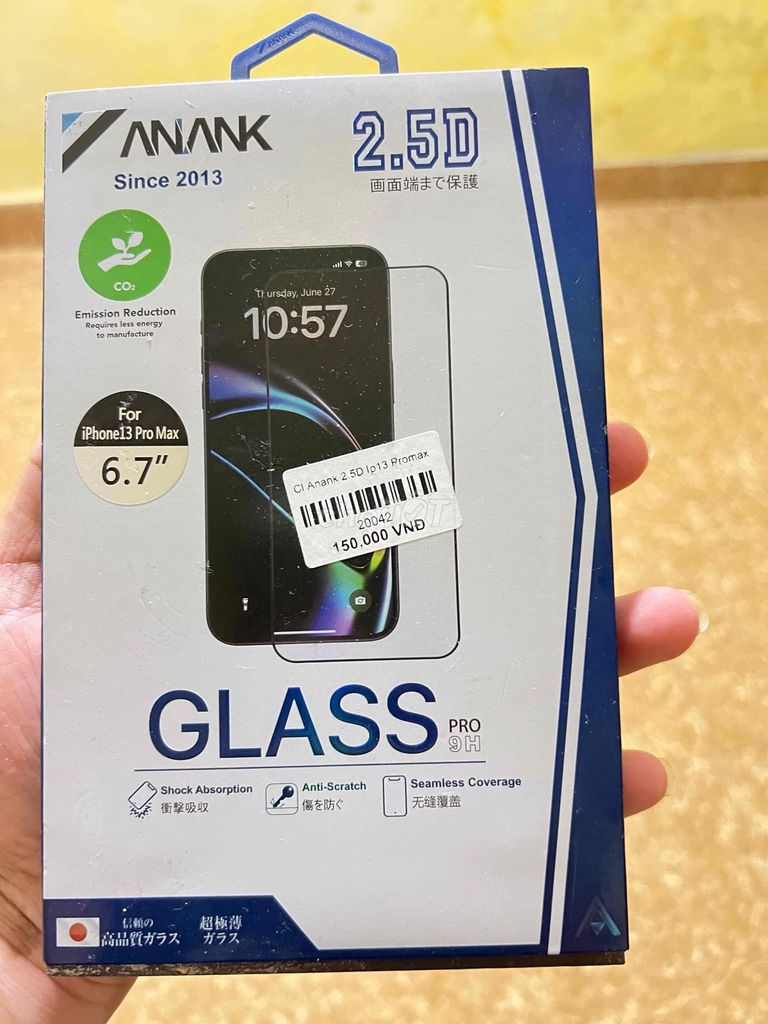 Kính cường lực Anank 2.5D iPhone 13 Pro Max. Mua bán Phụ kiện (Màn hình, Chuột...) tại Thành phố Tuyên Quang Tuyên Quang được đăng bởi Văn Thịnh hình 1