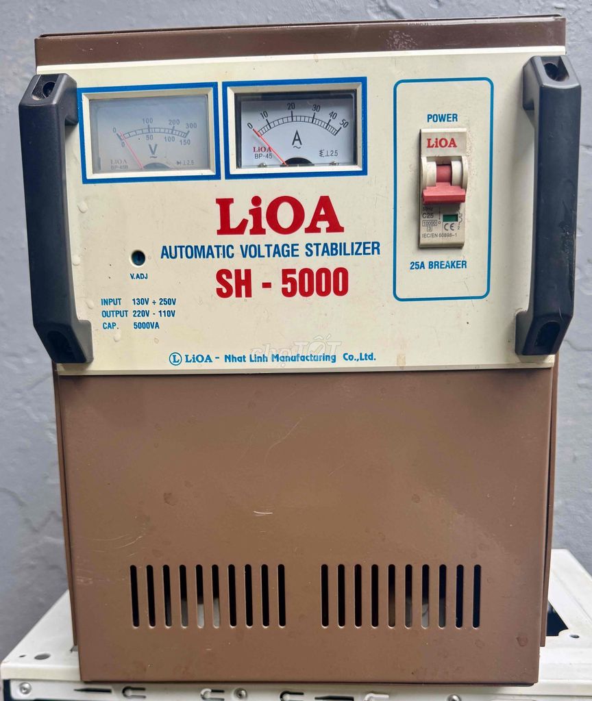 Ổn áp Lioa SH-5000 5000VA dây đồng Nâu. Mua bán Nội thất, đồ gia dụng khác tại Thành phố Biên Hòa Đồng Nai được đăng bởi hunginfo hình 1