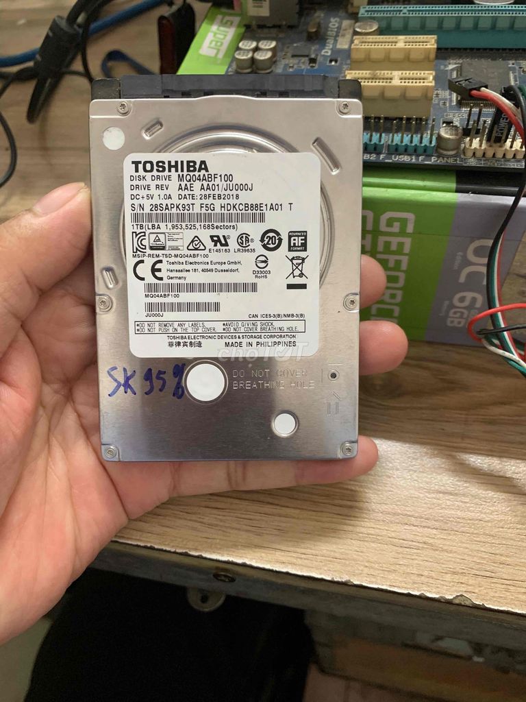 Ổ cứng HDD Toshiba 1TB 2.5 inch. Mua bán Linh kiện (RAM, Card...) tại Thành phố Biên Hòa Đồng Nai được đăng bởi Zin2ND hình 1
