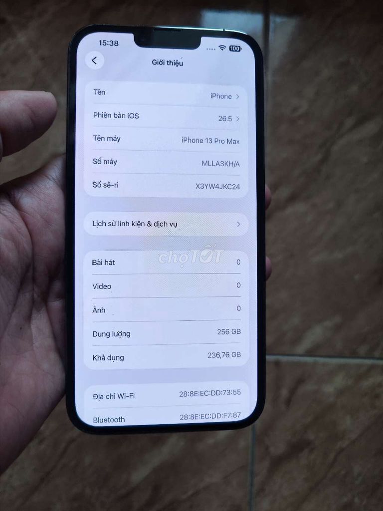 iPhone 13 Pro Max 256GB Xám đen Hàn Quốc. Mua bán Điện thoại tại Huyện Thuỷ Nguyên Hải Phòng được đăng bởi nguyễn minh thuyết hình 1