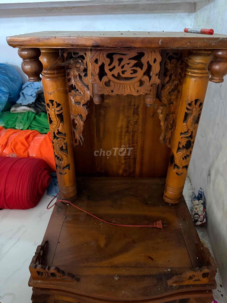Bàn thờ gỗ nâu. Mua bán Nội thất, đồ gia dụng khác tại Huyện Cần Đước Long An được đăng bởi Phạm diễm hình 1