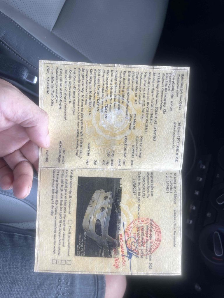 Kia Soluto 2022 1.4 MT Deluxe - chính chủ. Mua bán Ô tô tại Thành phố Tam Điệp Ninh Bình được đăng bởi Vũ Vũ hình 9