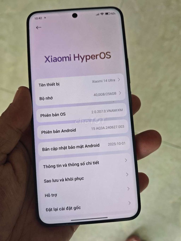 Xiaomi 14 Ultra 12GB/256GB Đen. Mua bán Điện thoại tại Thành phố Phủ Lý Hà Nam được đăng bởi hieu le hình 1