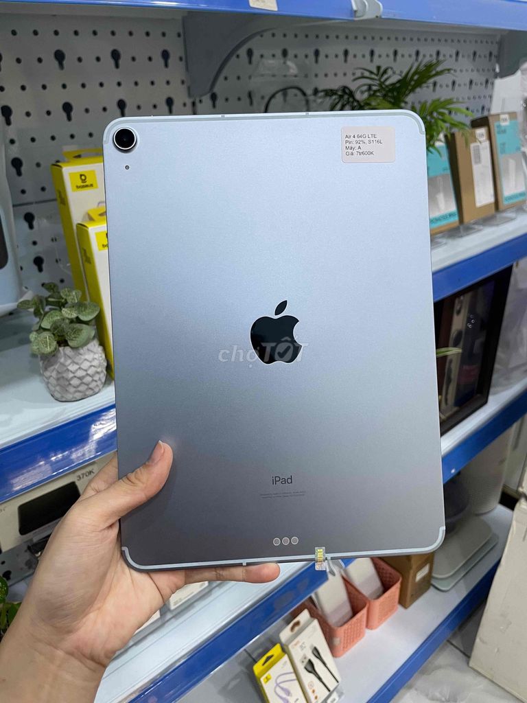 iPad Air 4 64GB 4G - Zin áp keng nét 99. Mua bán Máy tính bảng tại Huyện Hóc Môn Tp Hồ Chí Minh được đăng bởi Luân Hoài hình 1