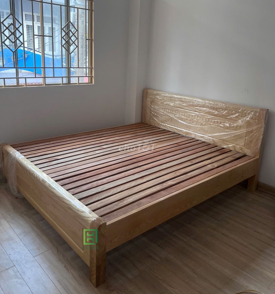 GIƯỜNG GỖ SỒI TỰ NHIÊN - GIƯỜNG GỖ SỒI - GIƯỜNG . Mua bán Giường, chăn ga gối nệm tại Quận Phú Nhuận Tp Hồ Chí Minh được đăng bởi LÊ VĂN HÙNG hình 1