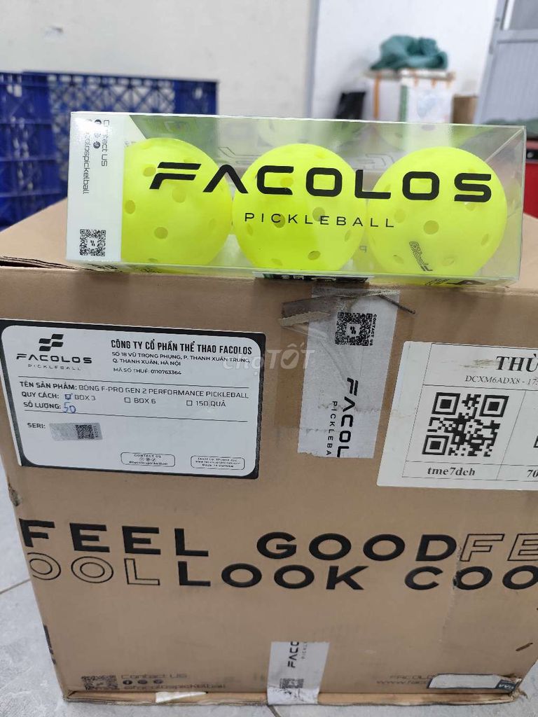 Bóng Pickleball Facolos Progen 2. Mua bán Đồ thể thao, Dã ngoại tại Huyện Đông Anh Hà Nội được đăng bởi Trương Công Lợi hình 1