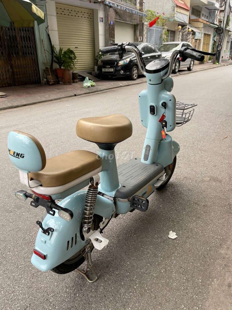 Xe đạp điện MLENG Xanh nhạt. Mua bán Xe điện tại Quận Hồng Bàng Hải Phòng được đăng bởi Bánh Bao hình 3