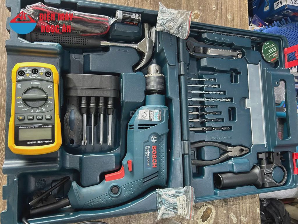 Máy Khoan Động Lực Bosch GSB 550 (bộ set 80 món). Mua bán Đồ chuyên dụng, Giống nuôi trồng tại Quận Tân Bình Tp Hồ Chí Minh được đăng bởi HungDinh hình 1
