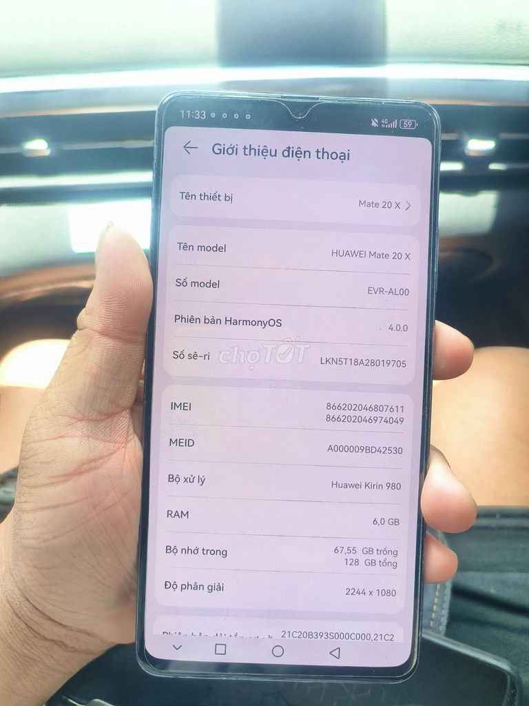 Huawei Mate 20 X 6GB 128GB Xanh. Mua bán Điện thoại tại Quận Bình Thạnh Tp Hồ Chí Minh được đăng bởi Hội Đồ Điện Tử hình 1