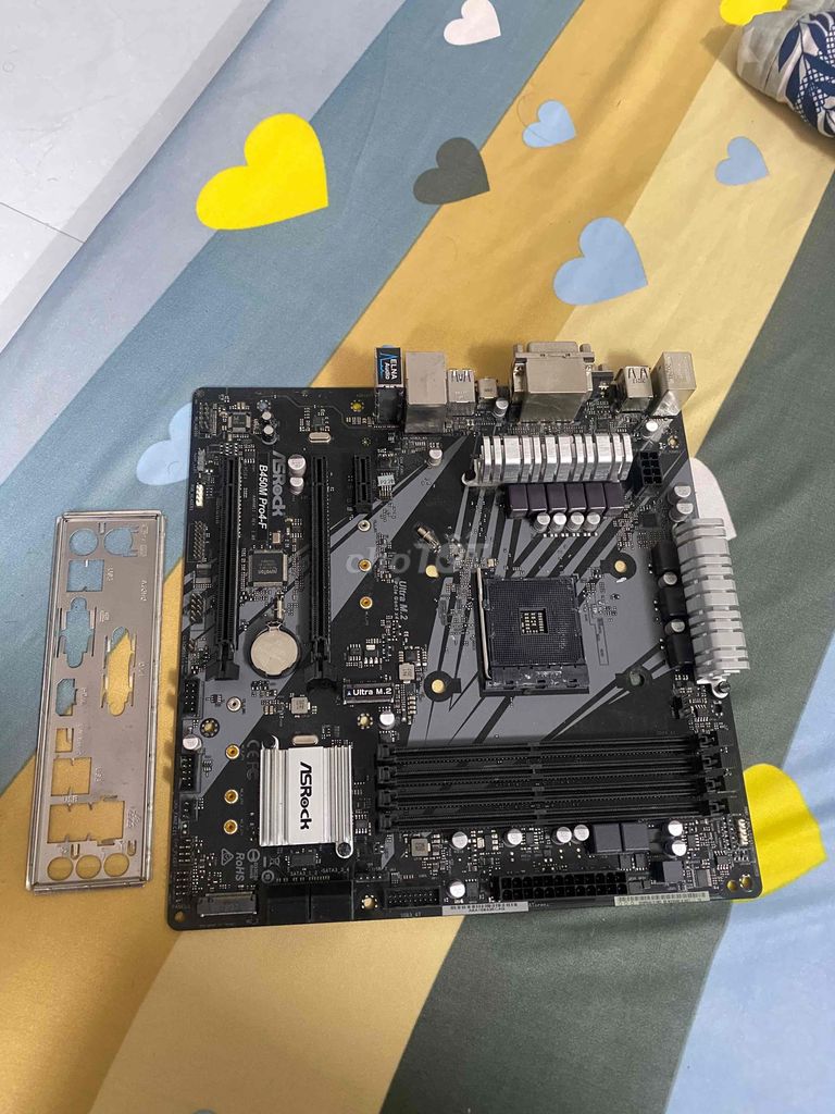 Bo mạch chủ ASRock B450M Pro4-F Đen. Mua bán Linh kiện (RAM, Card...) tại Thị xã Bình Long Bình Phước được đăng bởi Tuấn hình 1