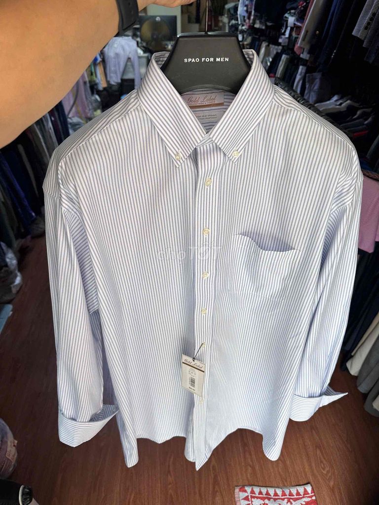 Áo sơ mi nam kẻ sọc vải chống nhàu. Mua bán Quần áo tại undefined Hà Nội được đăng bởi NamFashion 63 ngõ 105 Bạch Mai hình 1