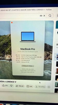 Apple MacBook Pro i5 8GB/256GB Xám