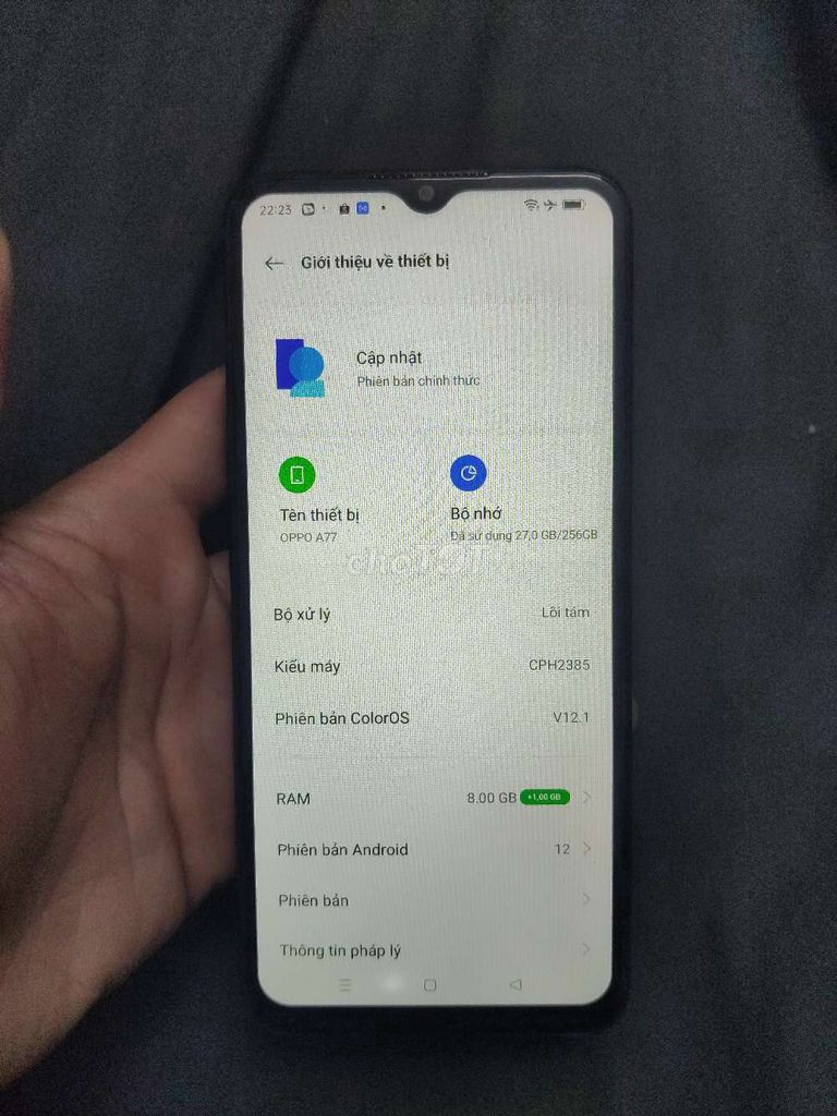 OPPO A77 8GB/256GB Đen. Mua bán Điện thoại tại Quận Hoàng Mai Hà Nội được đăng bởi Nguyễn Xuân Đại hình 1