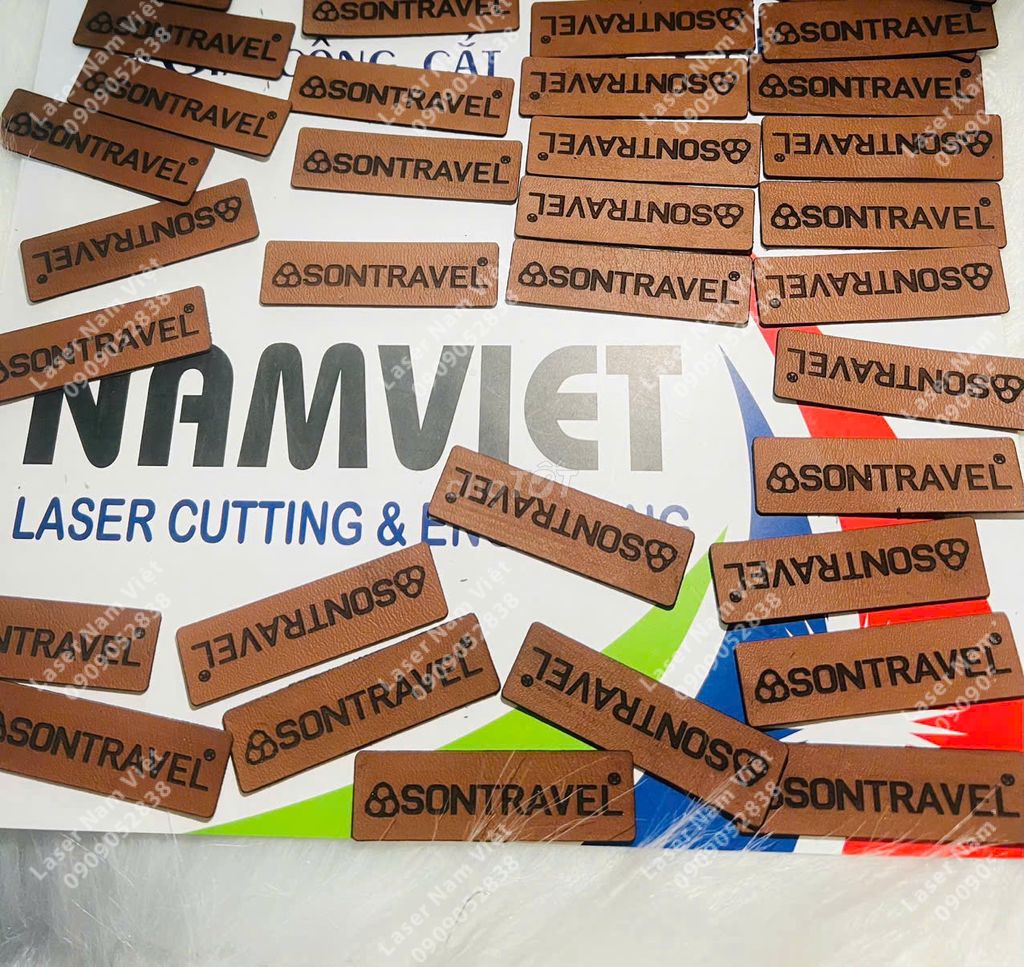 TEM DA SIMILI - KHẮC LOGO THEO YÊU CẦU. Mua bán Phụ kiện thời trang khác tại Quận Tân Bình Tp Hồ Chí Minh được đăng bởi Lasernamviet Kinhdoanh hình 1