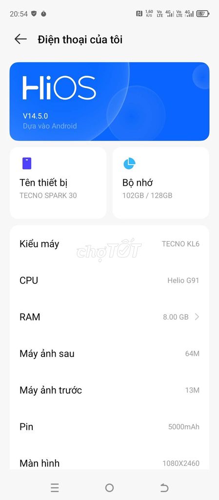 Tecno Spark 30 128GB. Mua bán Điện thoại tại Quận Long Biên Hà Nội được đăng bởi Hùng Đinh hình 1