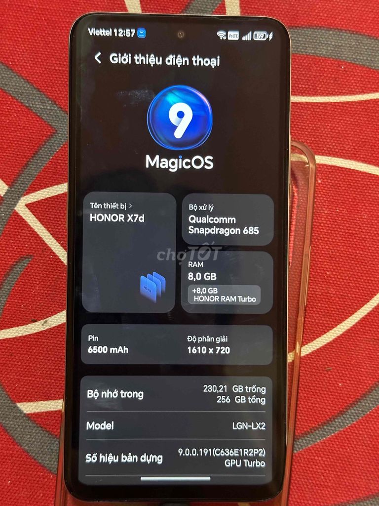 Honor X7d 8GB/256GB Vàng. Mua bán Điện thoại tại Thành phố Pleiku Gia Lai được đăng bởi Kiều Phong hình 1