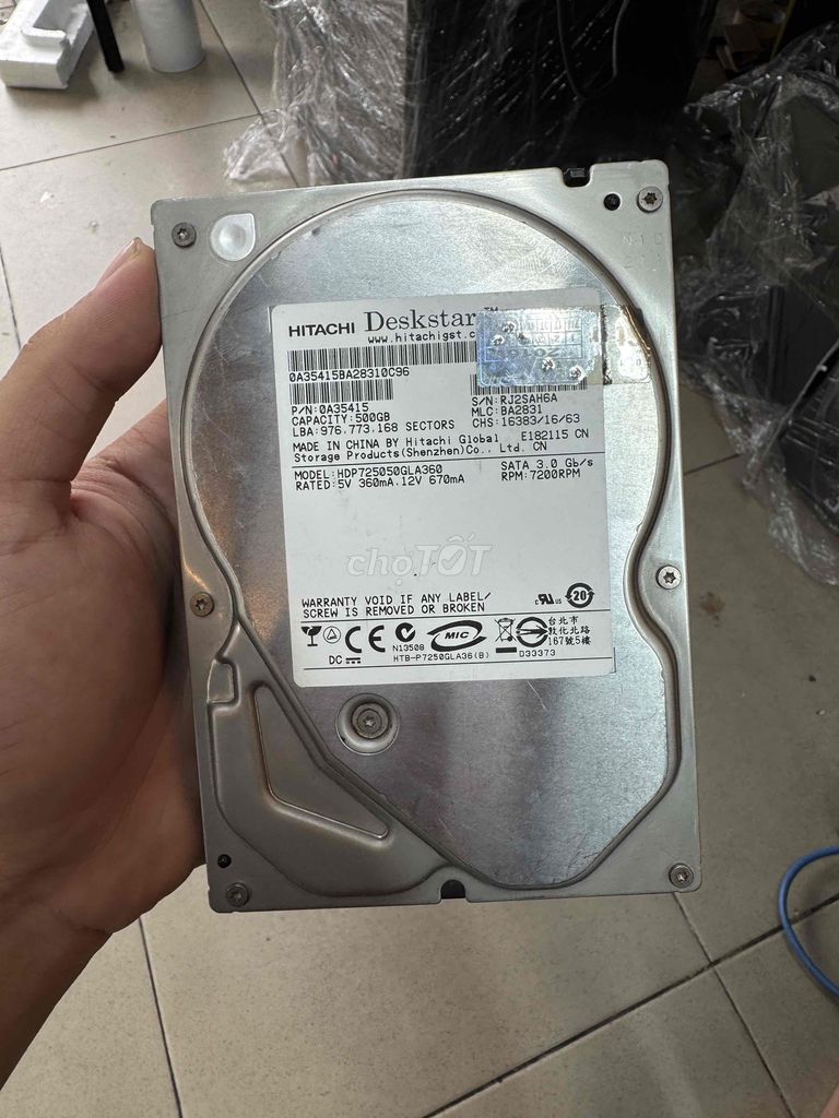 Ổ CỨNG 500gb MÁY THÙNG ZIN NGUYÊN BẢN ĐẸP KENG