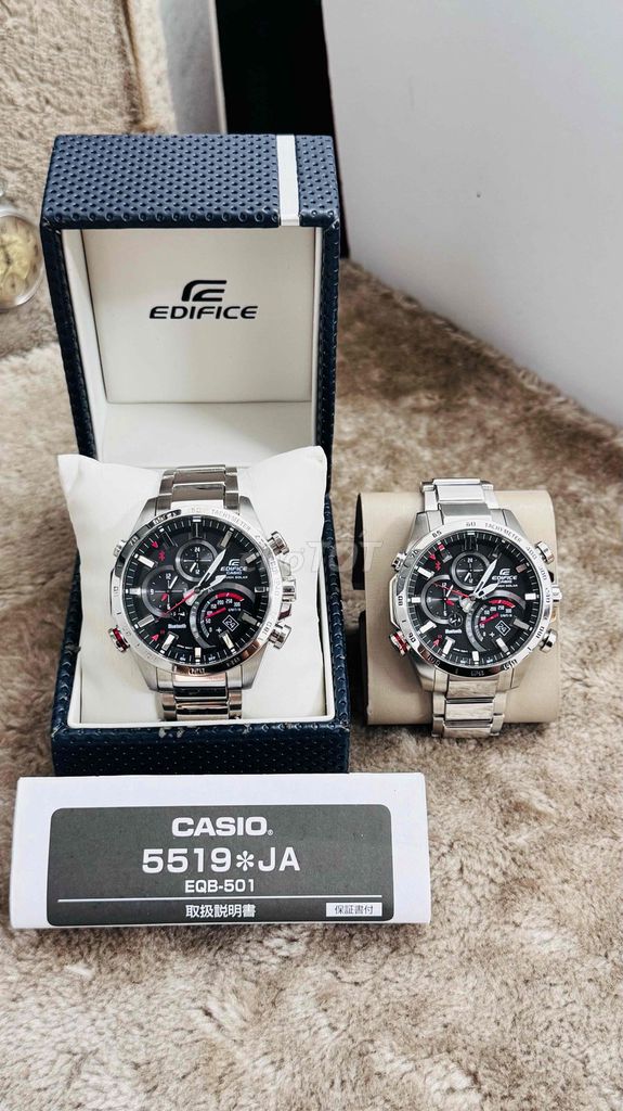 Casio Edifice EQB-501 Bluetooth Kết Nối Với ĐT. Mua bán Đồng hồ tại Quận Phú Nhuận Tp Hồ Chí Minh được đăng bởi Đồng Hồ Đấu Giá Nhật  hình 1