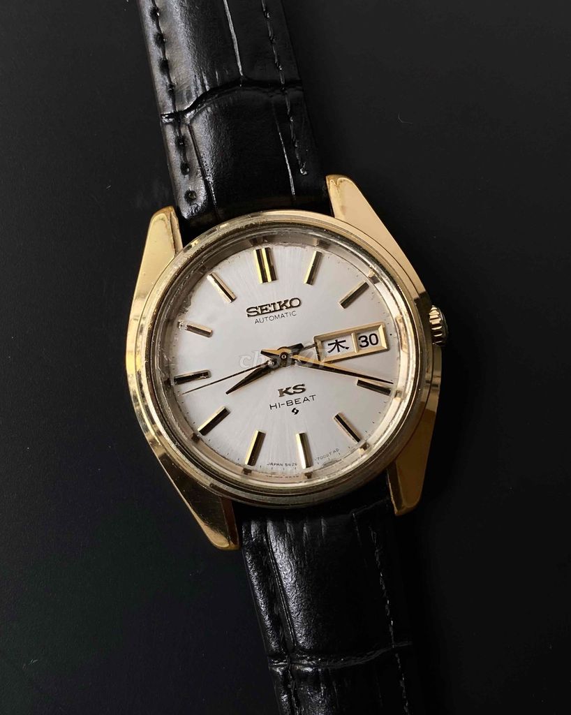 Seiko KS mạ vàng Hi-beat automatic sưu tầm hiếm