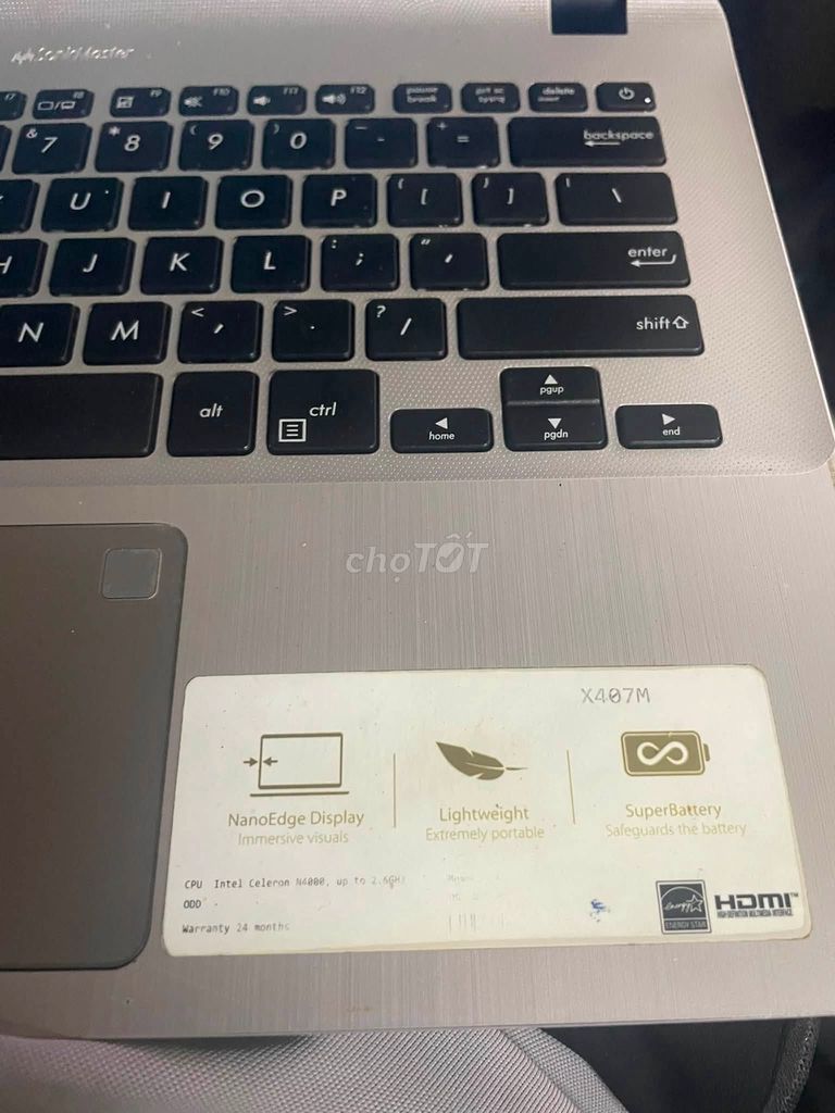 Asus X407M Celeron N4000 4GB/128GB Like New. Mua bán Laptop tại Thành phố Thủ Đức Tp Hồ Chí Minh được đăng bởi Hội Đồ Điện Tử hình 1