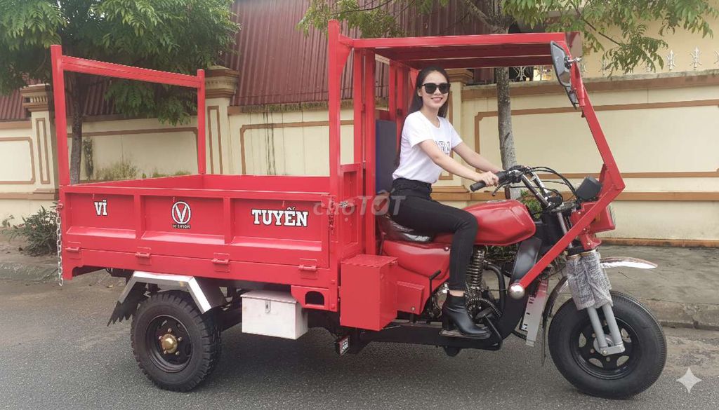 Xe ba bánh VĨ TUYẾN chuyên dụng chở tôn sắt hộp. Mua bán Phương tiện khác tại Huyện Nga Sơn Thanh Hóa được đăng bởi Mr Tuyến hình 1