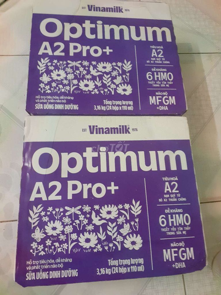 Sữa uống dinh dưỡng Vinamilk Optimum A2 Pro+. Mua bán Đồ ăn, thực phẩm và các loại khác tại Quận 3 Tp Hồ Chí Minh được đăng bởi Võ Hùng  hình 1