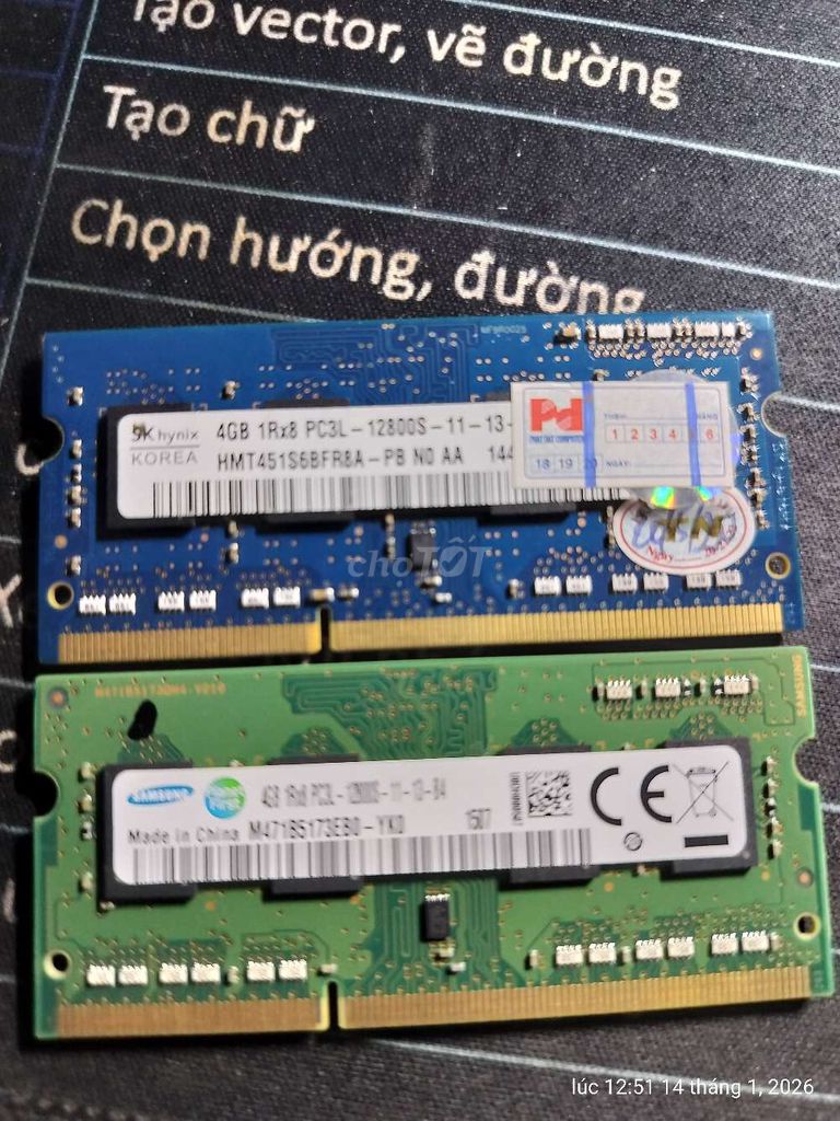 RAM Hynix 4GB DDR3L 1600MHz. Mua bán Linh kiện (RAM, Card...) tại Huyện Cần Giuộc Long An được đăng bởi TayNinhProLA hình 1