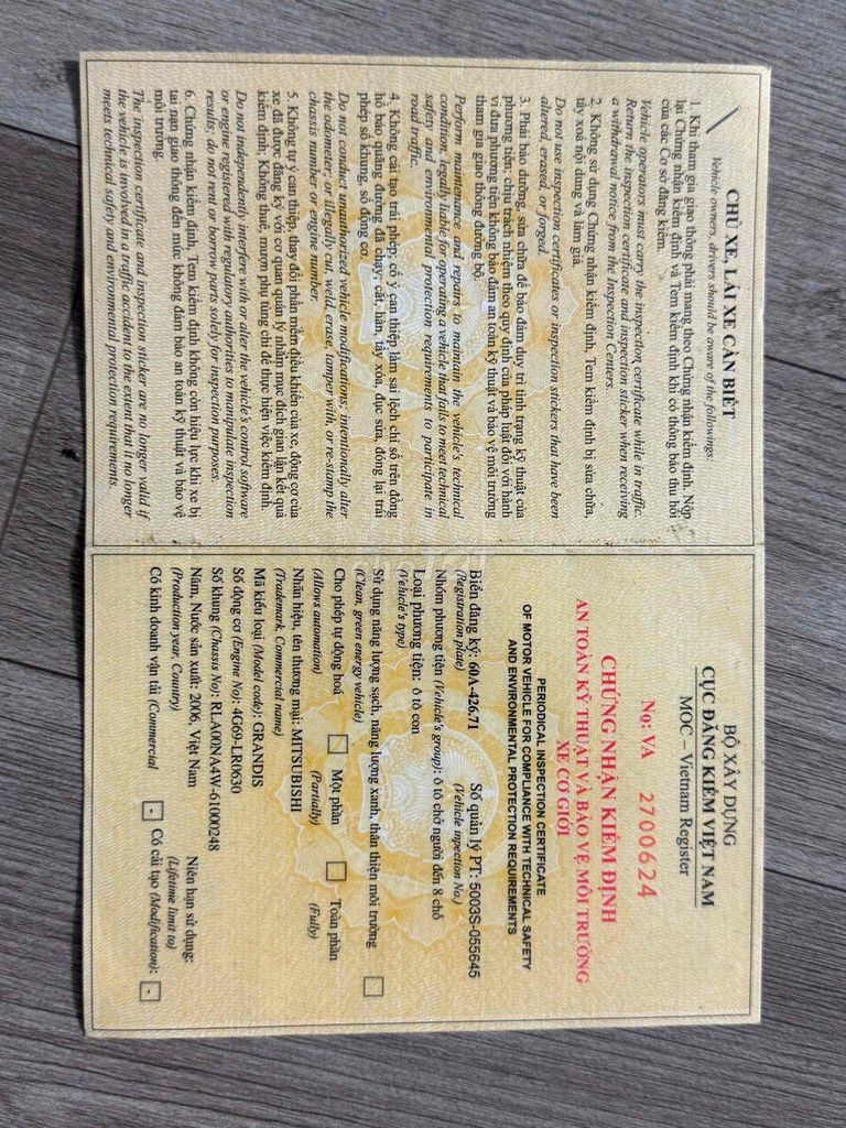 Mitsubishi Grandis 2006 2.4L Bạc. Mua bán Ô tô tại Thành phố Thủ Dầu Một Bình Dương được đăng bởi  Trung Tin Used Car hình 21