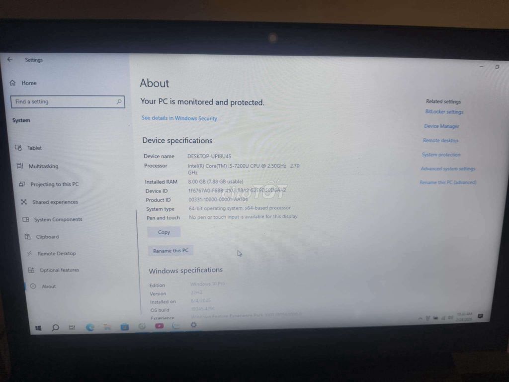 Lenovo V310 i5-7200U 8GB Đen. Mua bán Laptop tại Huyện Long Hồ Vĩnh Long được đăng bởi Khang hình 1