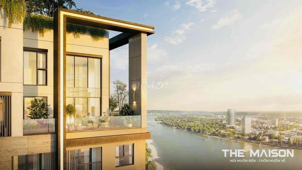 Căn góc 52m2 căn hộ view sông Thủ Dầu Một