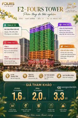Căn hộ 60 m² · 2 PN · FourS Tower