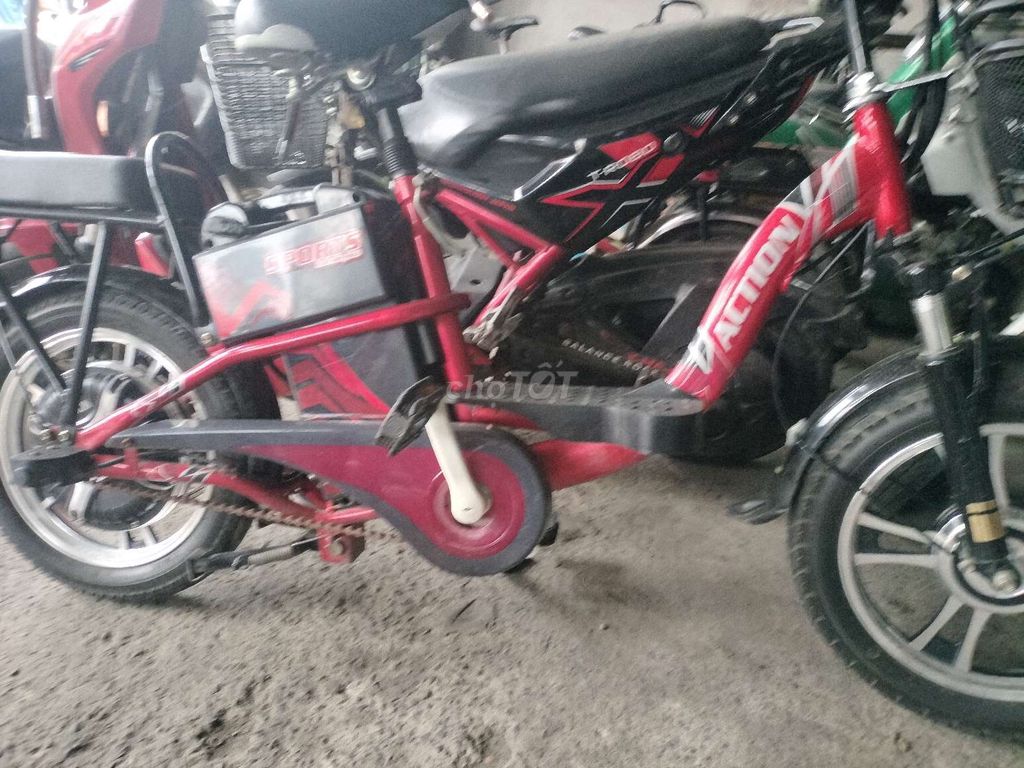 Xe đạp điện Action T-ROBO Đỏ. Mua bán Xe điện tại Huyện Củ Chi Tp Hồ Chí Minh được đăng bởi quốc khánh  hình 1